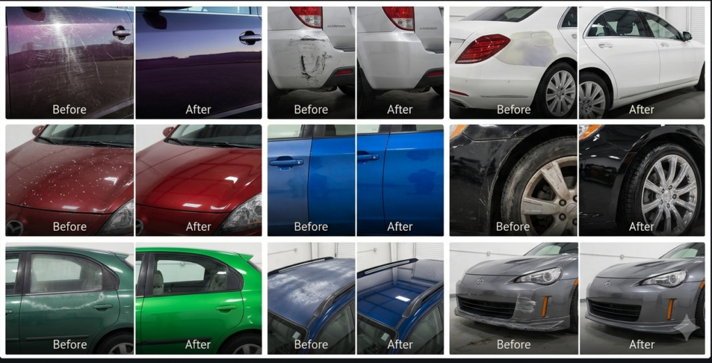Auto Paint Before and After